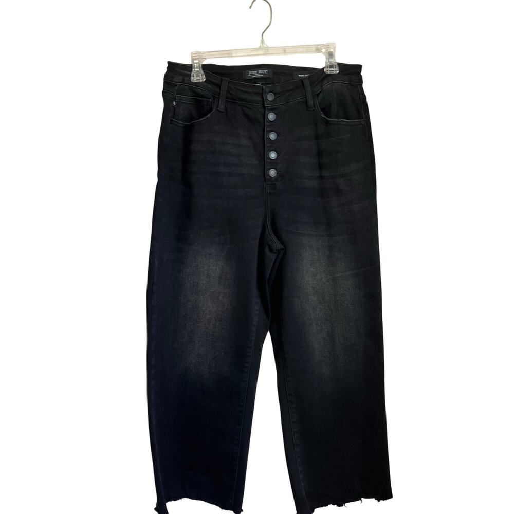 Judy Blue Dark Wash Wide Leg Jeans